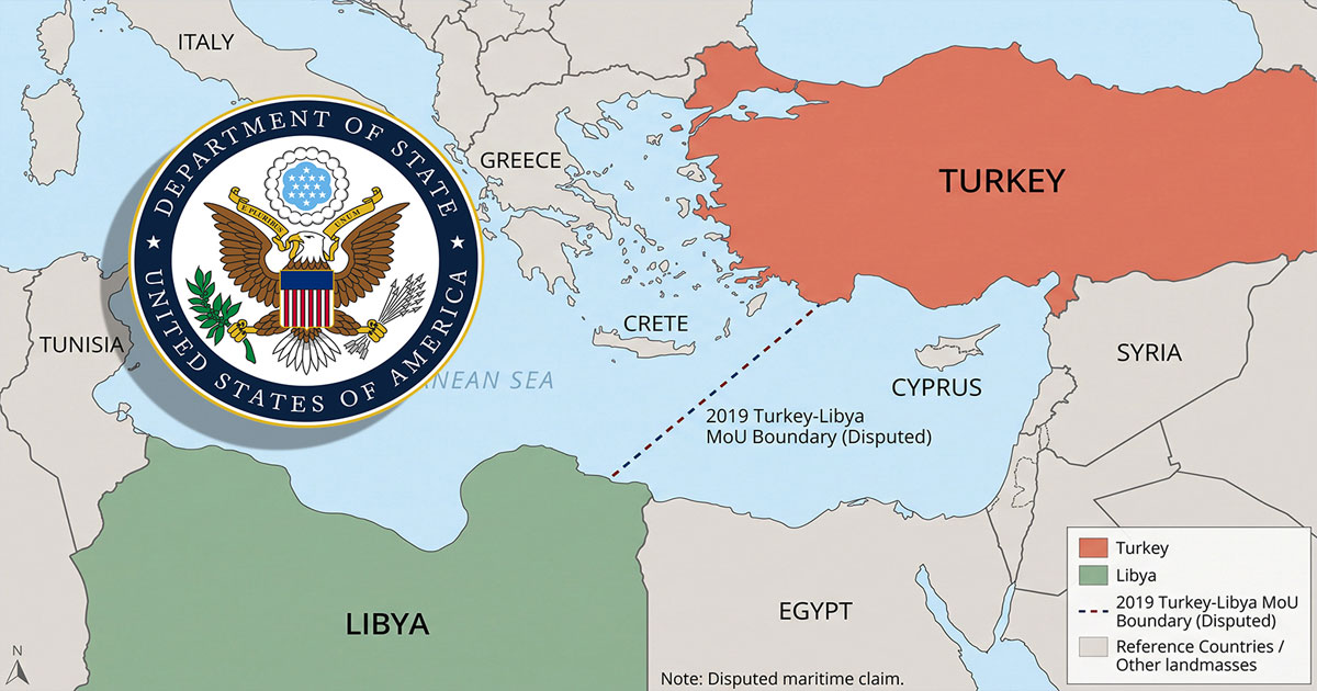 ABD Dışişleri Bakanlığı Türkiye - Libya anlaşmasında kıvırdı, geri adım attı.. İşte iki açıklamadaki farklar