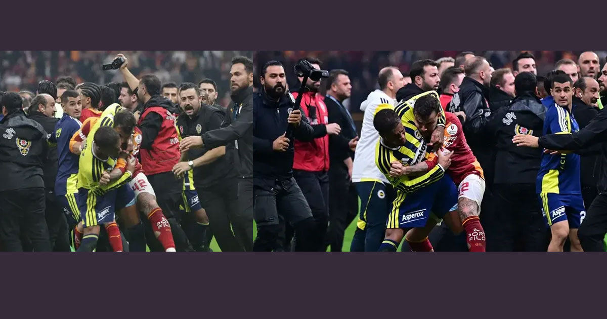 Derbi bitti güreştiler.. Abdülkerim Bardakcı ve Archie Brown kızardı