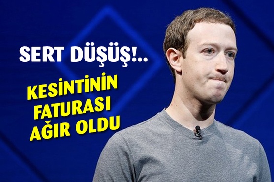 Zuckerberg'e büyük darbe! Facebook'un hisseleri değer kaybetti